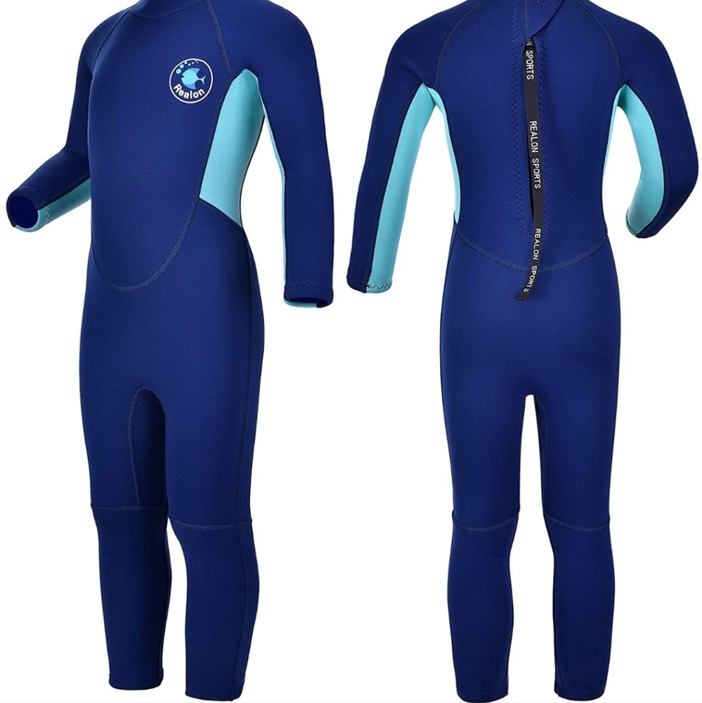 Realon wetsuit sz XXL kids/teens. Blue/teal